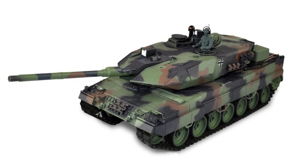 Leopard 2A6 1:16 Advanced Line IR/BBMit Rauch &amp; Sound, Metallgetriebe