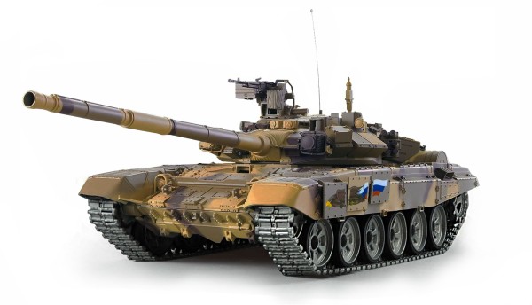 T-90 1:16 Professional Line IR/BBMit Rauch &amp; Sound, Metallketten, -Räder &amp; -Getriebe