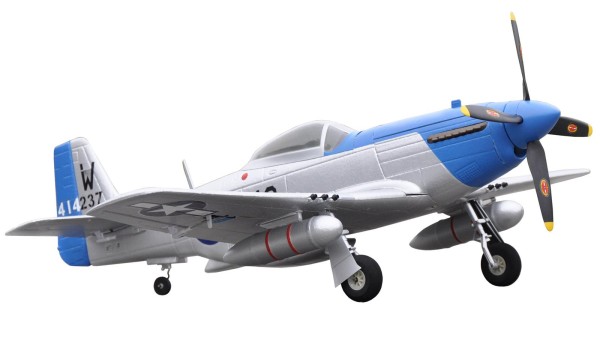 P-51D Mustang blue PNP 4 Kanal SW 75 cm