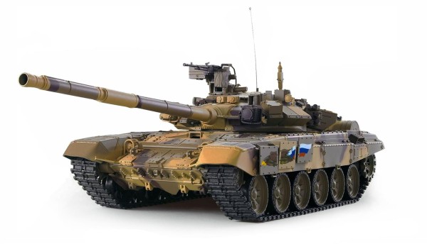 T-90 1:16 Advanced Line IR/BBMit Rauch &amp; Sound, Metallgetriebe