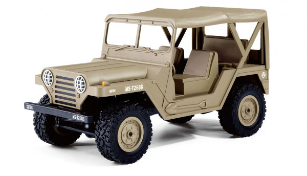 U.S. Militär Geländewagen 1:14 4WD RTR, Desert Sand